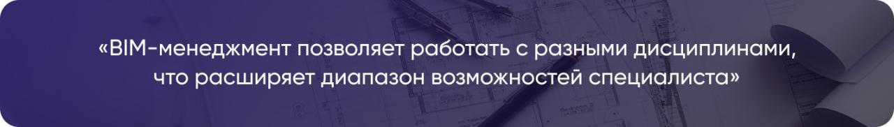 BIM-менеджмент позволяет работать с разными дисциплинами